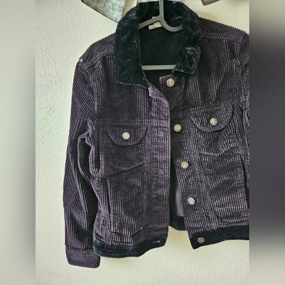 J.jill Black Corduroy Women's Barn Casual Jacket Size XXS.